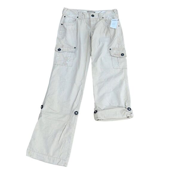 BKE Sam Convertible Khaki Paint Splatter Pants Women's 27x33 - Picture 1 of 10